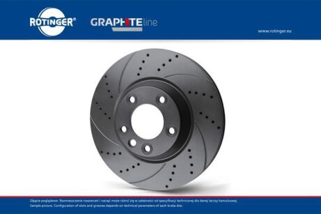 Диск тормозной передний (кратно 2) VOLVO S60 II, S80 II, V60 I, V70 III, XC 70 (Rotinger RT20484GLT5
