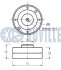 Ролик паска приводного VAG 2.0-2.3B/VW LT/T4 2.4D/TD 83- RUVILLE 540012 (фото 2)