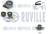 К-кт ГРМ (з помпою) Alfa 145,146,147,156, Fiat Bravo Doblo,Marea,Punto,Stilo 1.9 JTD RUVILLE 5501331 (фото 1)