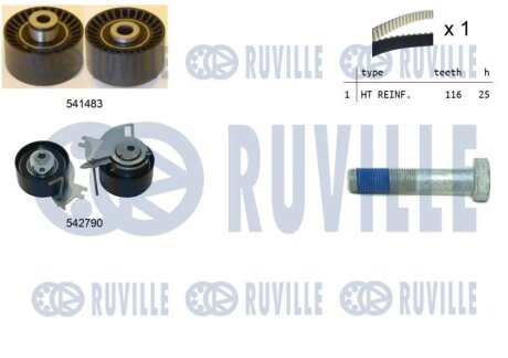Зубчастий ремінь RUVILLE 550427