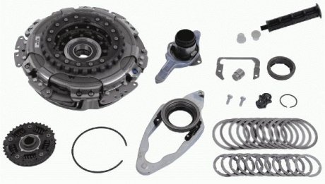 Комплект сцепления (DCT) VAG A1/A3/Octavia/Caddy/Golf/Jetta/Polo/Touran 1,6TDi 03 SACHS 3000943002