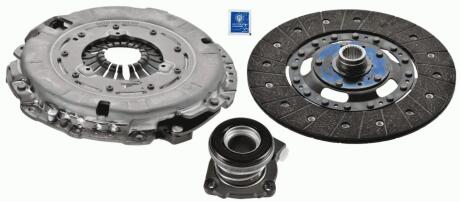 К-кт зчеплення з гідровижим. Chevrolet Captiva, Cruze, Orlando Opel Antara A 2.0D/2.2D 08.10- SACHS 3000 990 556 (фото 1)