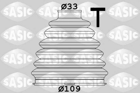 Комплект пильника, приводний вал SASIC 1900004