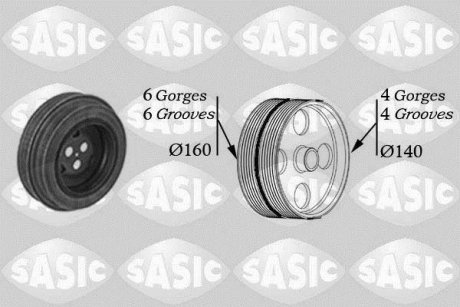 Шків колінвала SASIC 2150028