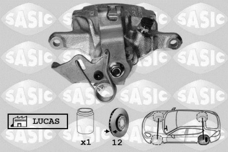 СУПОРТ тормозной задний левый SASIC 6504032