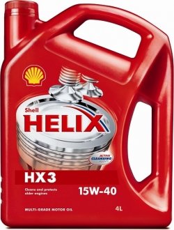 4л Масло мин. Helix HX3 15W-40 (SL/CF) SHELL 550039926