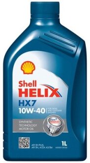 Масла моторные Helix HX7 SAE 10W-40 (Канистра 1л) SHELL 550053736