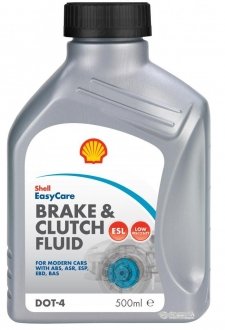0,5л Brake Clutch fluid DOT4 ESL торм. жидкость (DOT-4) SHELL AT59H
