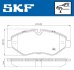 Комплект тормозных колодок, дисковый тормоз SKF VKBP 80006 (фото 4)