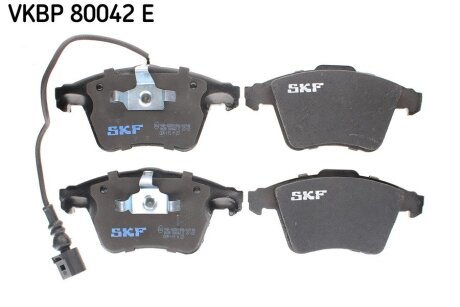 Колодки тормозные дисковые (комплект 4 шт.)) SKF VKBP 80042 E