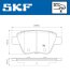 Комплект тормозных колодок, дисковый тормоз SKF VKBP 90070 (фото 2)