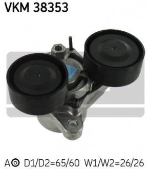 BMW натяжное устройство E90/F10/F01/X5 F15 2,0d-3,0d SKF VKM 38353