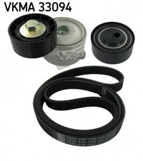 Поликлиновый ременный комплект SKF VKMA 33094