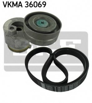 Роликовый модуль натяжителя ремня (ролик, ремень) SKF VKMA 36069 (фото 1)