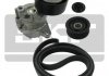 SKF VW К-т поликлинового ремня (рем.+2ролика) DB W203/W220 2,1-3,2CDI, Sprinter CDI 06- VKMA 38021