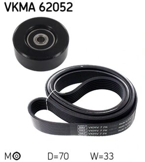 Роликовий модуль натягувача ременя (ролик, ремінь) SKF VKMA 62052