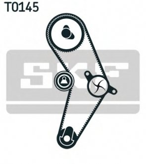 Комплект (ремень+ролик+насос) SKF VKMC 02204-3 (фото 1)