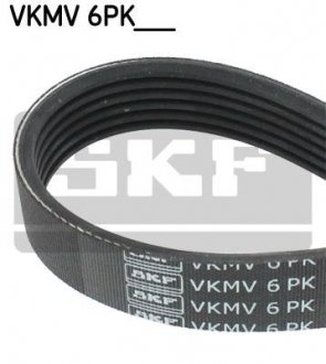 Ремень поликлиновый 6PK2581 VW Crafter 2,5TDI 06-. SKF VKMV 6PK2581