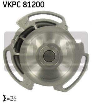 VW Помпа воды GOLF I,|| 1.1-1.3, Passat 1.3 80-, Polo 1.1-1.3 SKF VKPC 81200