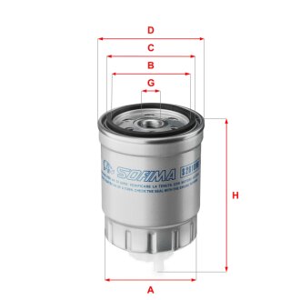 Фільтр паливний SOFIMA S 2810 NR