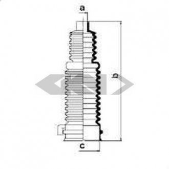 Stearing Boot Kits SPIDAN 83675