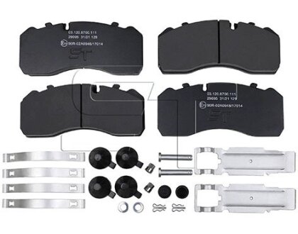 Комплект гальмівних колодок, дискове гальмо ST-TEMPLIN 03.120.8700.111