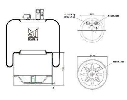 Подушка амортизуюча ST-TEMPLIN 04.060.6006.950