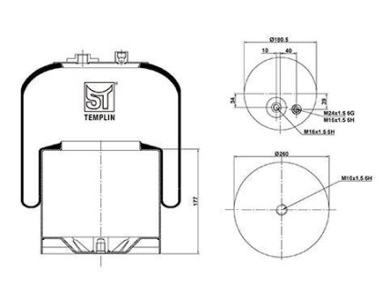 Подушка амортизуюча ST-TEMPLIN 04.060.6206.030