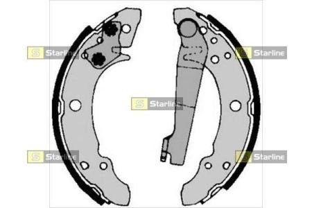 Тормозные колодки барабанные STARLINE BC 00140