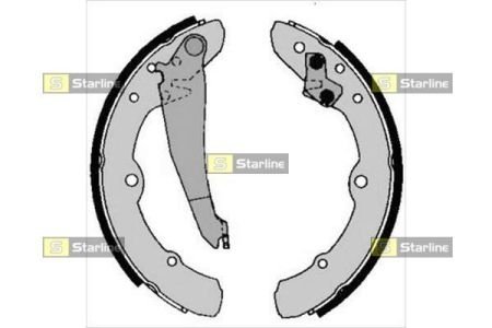 Тормозные колодки барабанные STARLINE BC 00150 (фото 1)