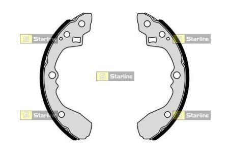 Гальмівні колодки барабанні STARLINE BC 01054