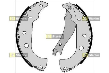 Тормозные колодки барабанные STARLINE BC 05050