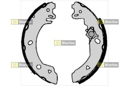 Тормозные колодки барабанные STARLINE BC 05770