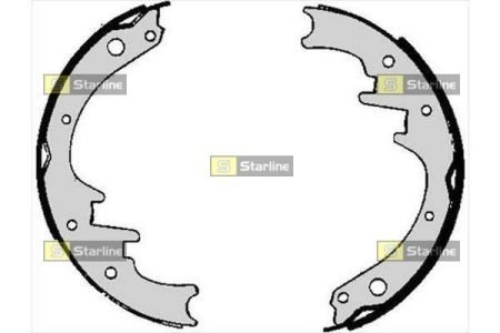 Гальмівні колодки барабанні STARLINE BC 06010