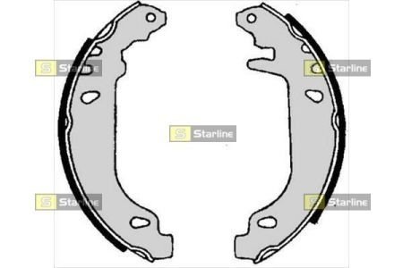 Гальмівні колодки барабанні STARLINE BC 06020