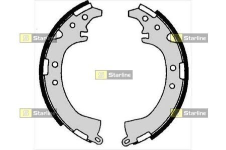 Тормозные колодки барабанные STARLINE BC 06680 (фото 1)