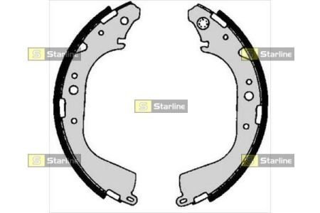 Тормозные колодки барабанные STARLINE BC 06710