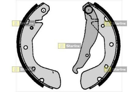 Тормозные колодки барабанные STARLINE BC 06800 (фото 1)