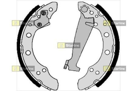 Тормозные колодки барабанные, к STARLINE BC06830