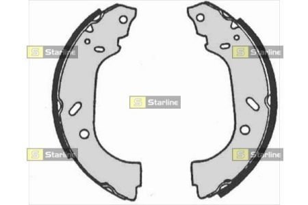 Тормозные колодки барабанные STARLINE BC 07150