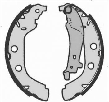 Тормозные колодки барабанные STARLINE BC 07180