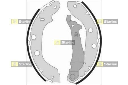 Тормозные колодки барабанные STARLINE BC 07340 (фото 1)