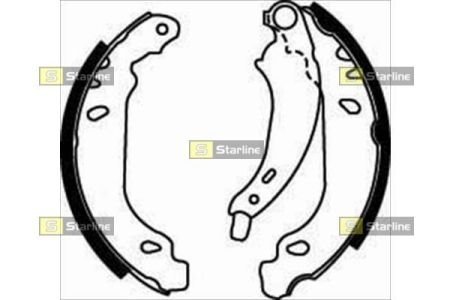 Тормозные колодки барабанные STARLINE BC 07430