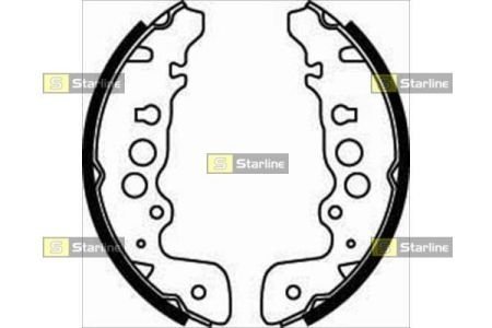 Тормозные колодки барабанные STARLINE BC 07470 (фото 1)