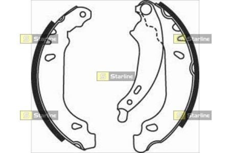 Тормозные колодки барабанные STARLINE BC 07490