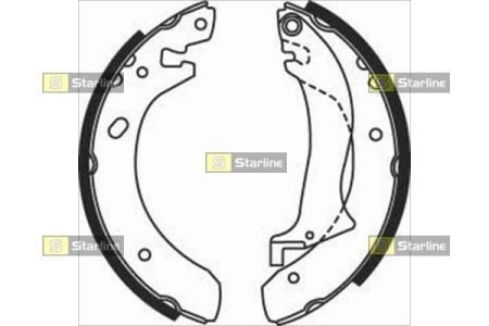 Тормозные колодки барабанные STARLINE BC 07510