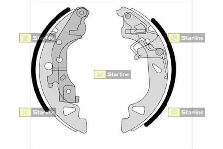 Тормозные колодки барабанные STARLINE BC 07680