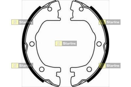 Тормозные колодки барабанные STARLINE BC 07800