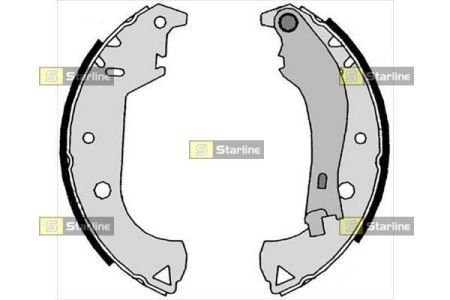 Тормозные колодки барабанные STARLINE BC 07810 (фото 1)