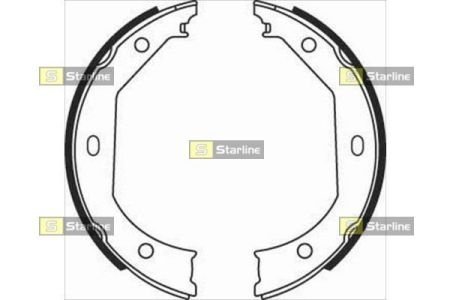 Тормозные колодки барабанные STARLINE BC 08090 (фото 1)